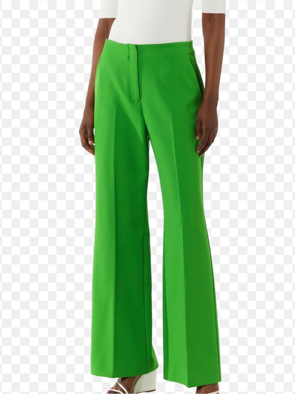 NY&Company Bright Green Polyester Blend Dress Pants